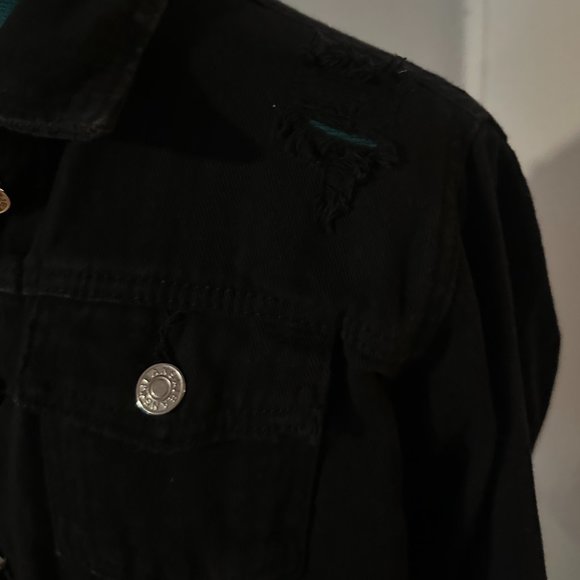 Better Be Black Jean Jacket for Women, Size: Large - Picture 3 of 8